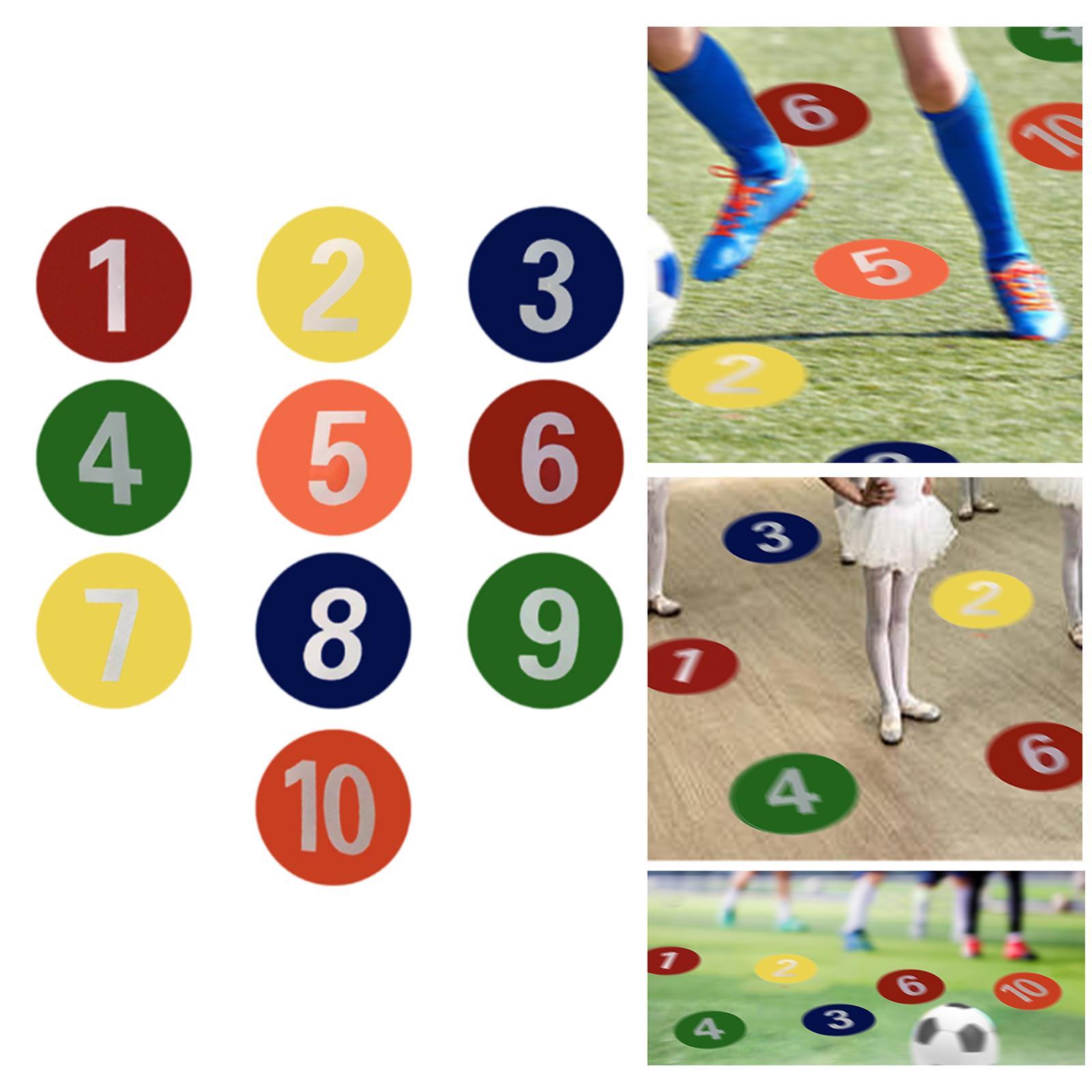 10x Numbered Floor Dots Marker – обзор и цена Speed Agility Dots