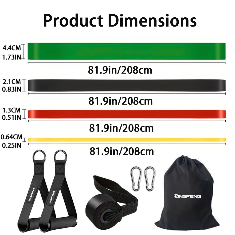 10Pcs 4-Level Resistance Bands – обзор и цена Pull Up Assist Band