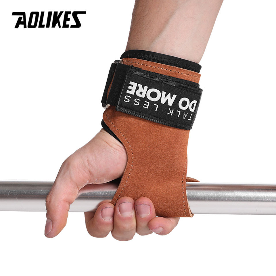 AOLIKES Cowhide Gym Grips Glov – обзор и цена Crossfit Workout With Equipment