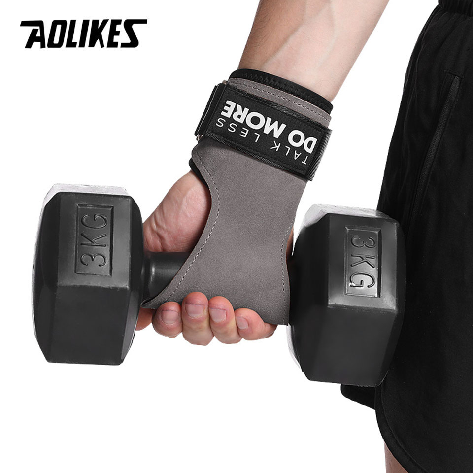AOLIKES Cowhide Gym Grips Glov – обзор и цена Crossfit Workout With Equipment