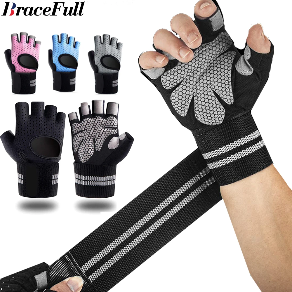 1Pair Half Finger Gym Fitness  – обзор и цена Crossfit Workout With Equipment