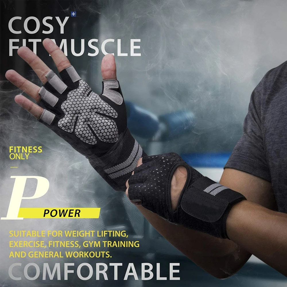 1Pair Half Finger Gym Fitness  – обзор и цена Crossfit Workout With Equipment